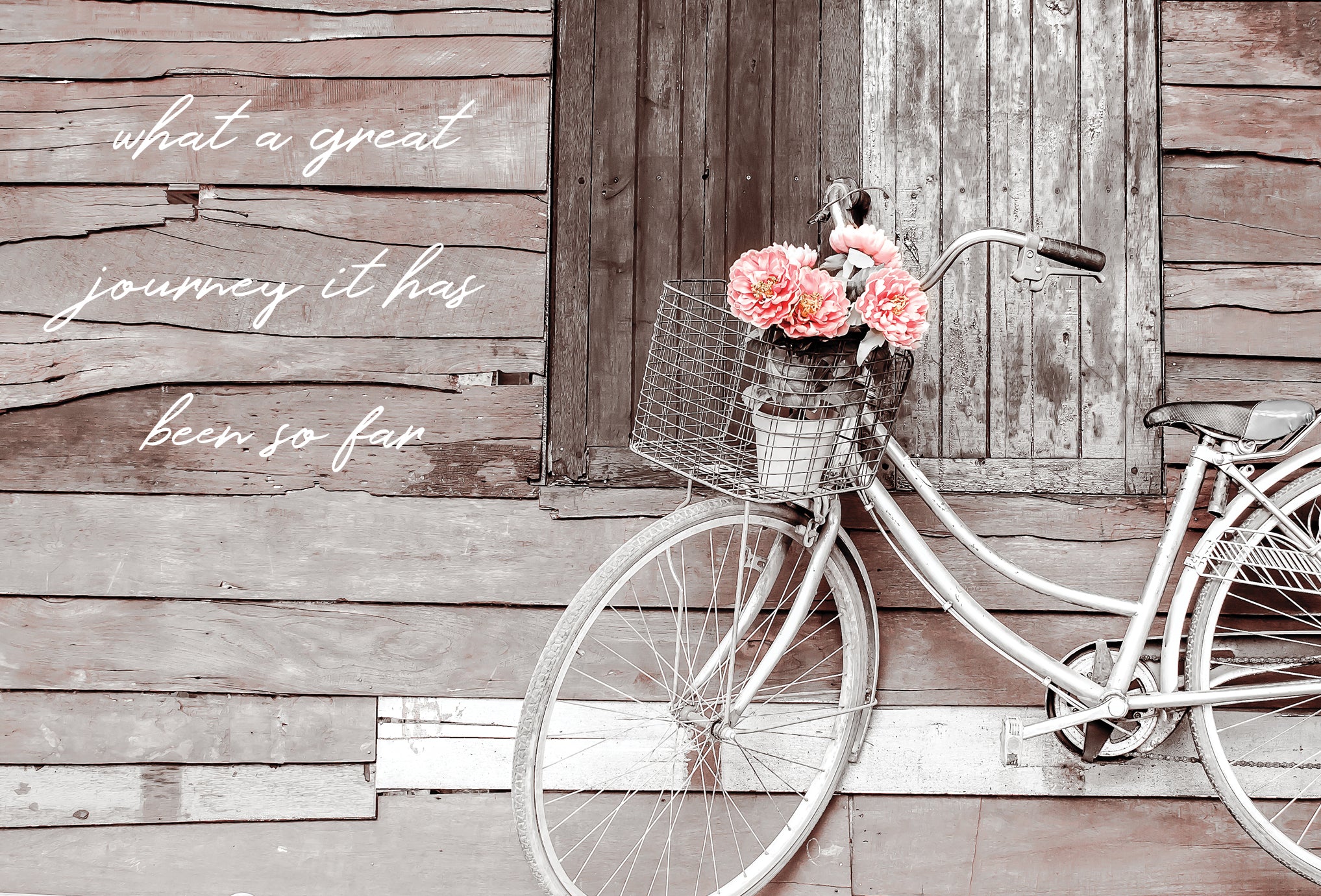 Bicycle On Weathered Barn Birthday Card - Cardmore